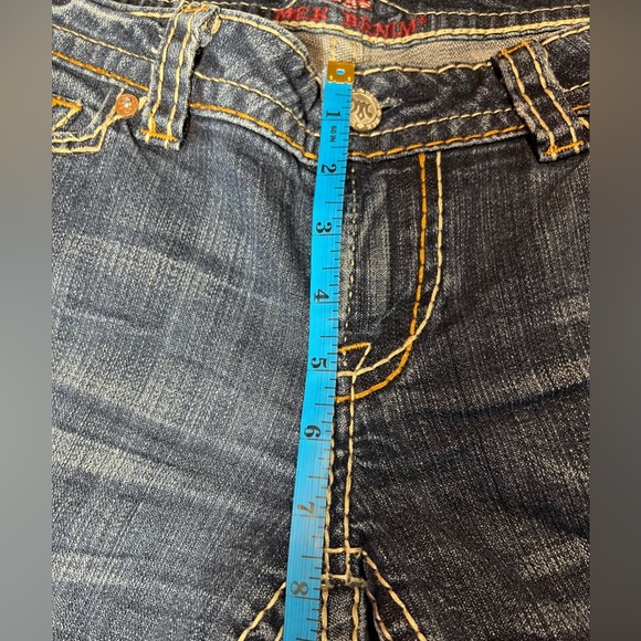 MEK New Mazatlan Bootcut Ladies Denim Buckle Low Rise Size 30/32 Waist 16.5 Flat - Picture 5 of 7